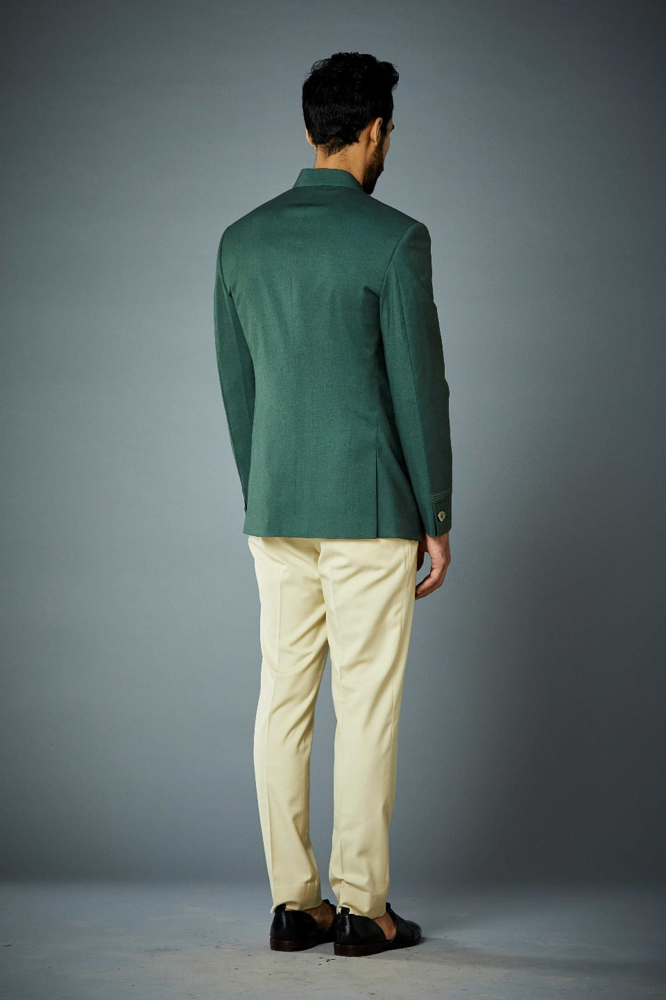 Gargee Designer's GREEN PINTUCK JODHPURI SET Gargee