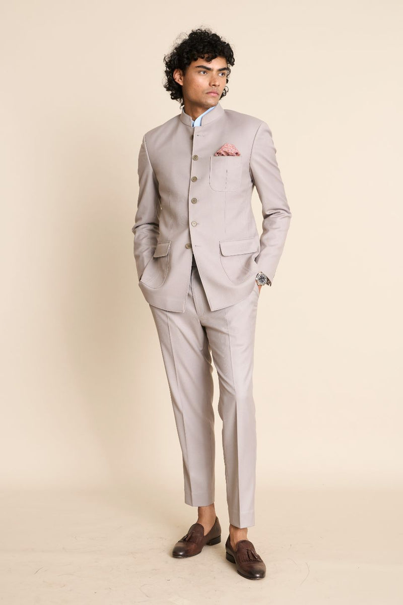 Gargee Designer's ASH TAILORED BANDHGALA SET Gargee