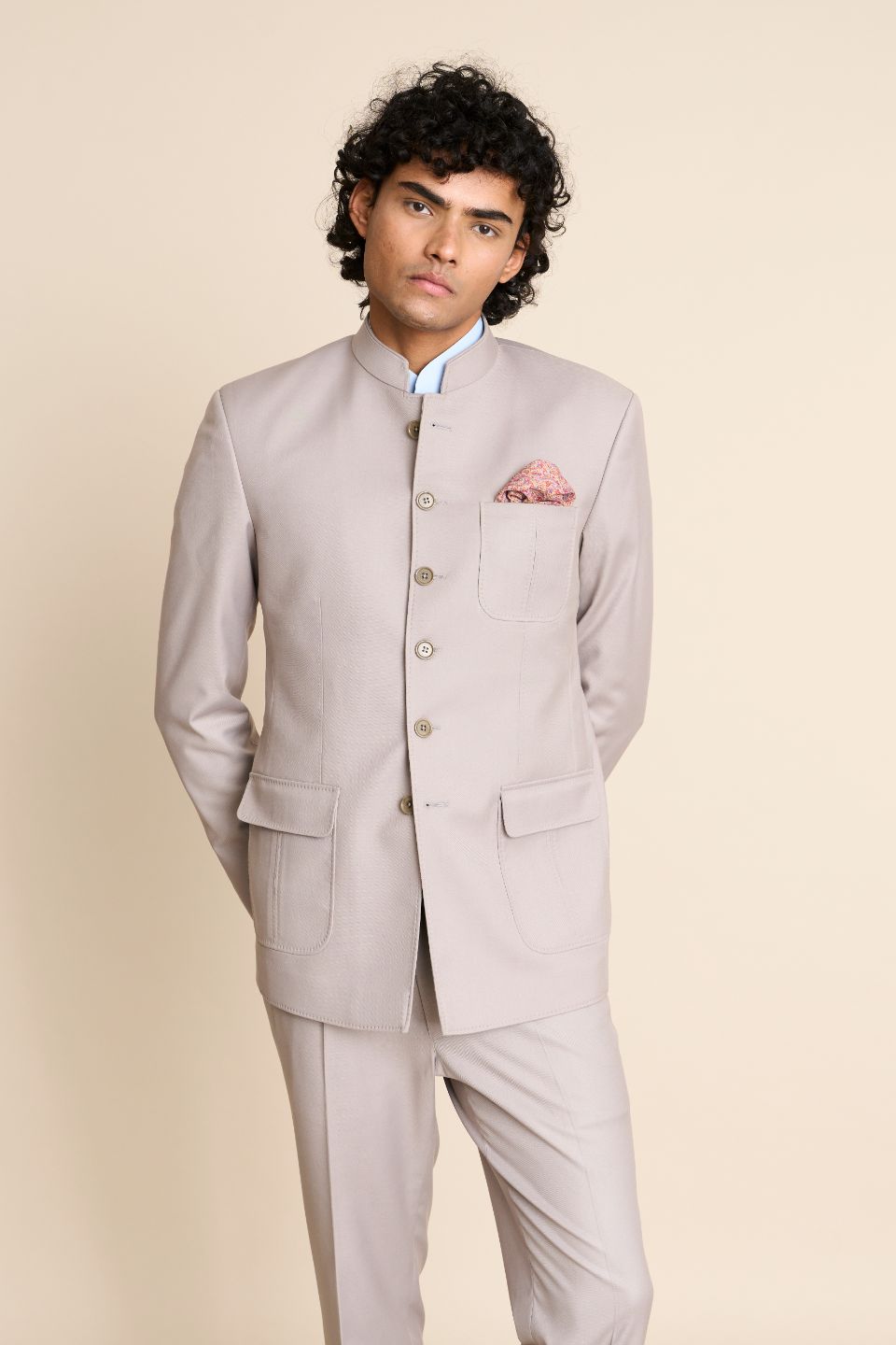 Gargee Designer's ASH TAILORED BANDHGALA SET Gargee
