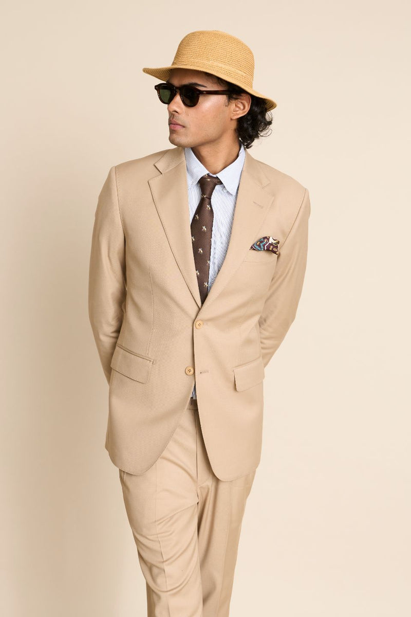 Gargee Designer's BEIGE CLASSIC FORMAL SUIT Gargee