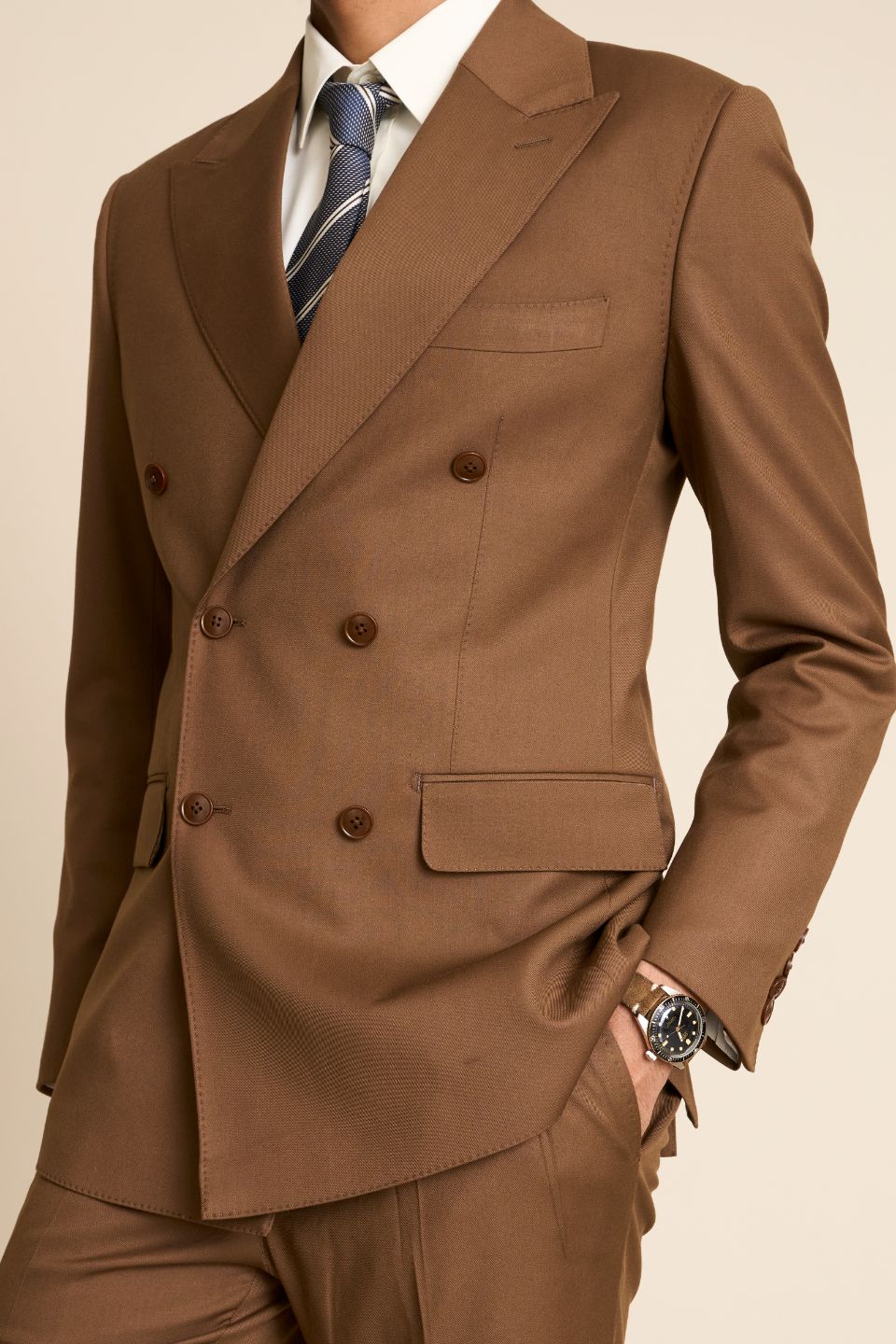 Gargee Designer's CURRY CLASSIC DOUBLE BREASTED SUIT Gargee