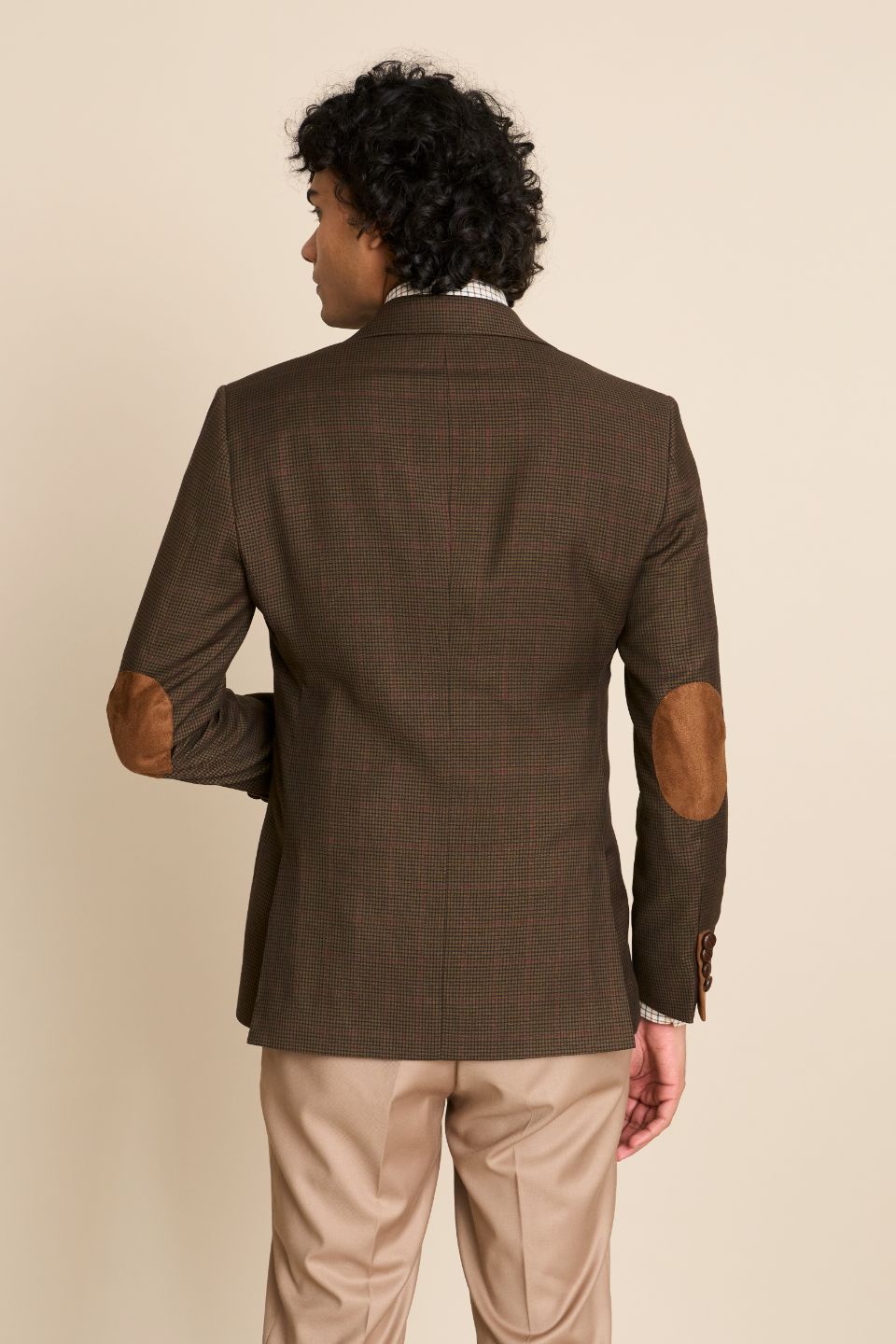 Gargee Designer's BROWN CHECK VINTAGE BLAZER Gargee