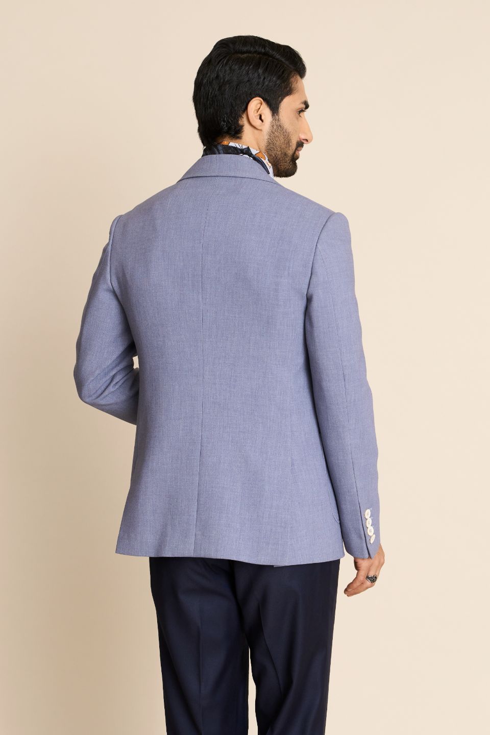 Gargee Designer's BLUE KNIT BLAZER Gargee
