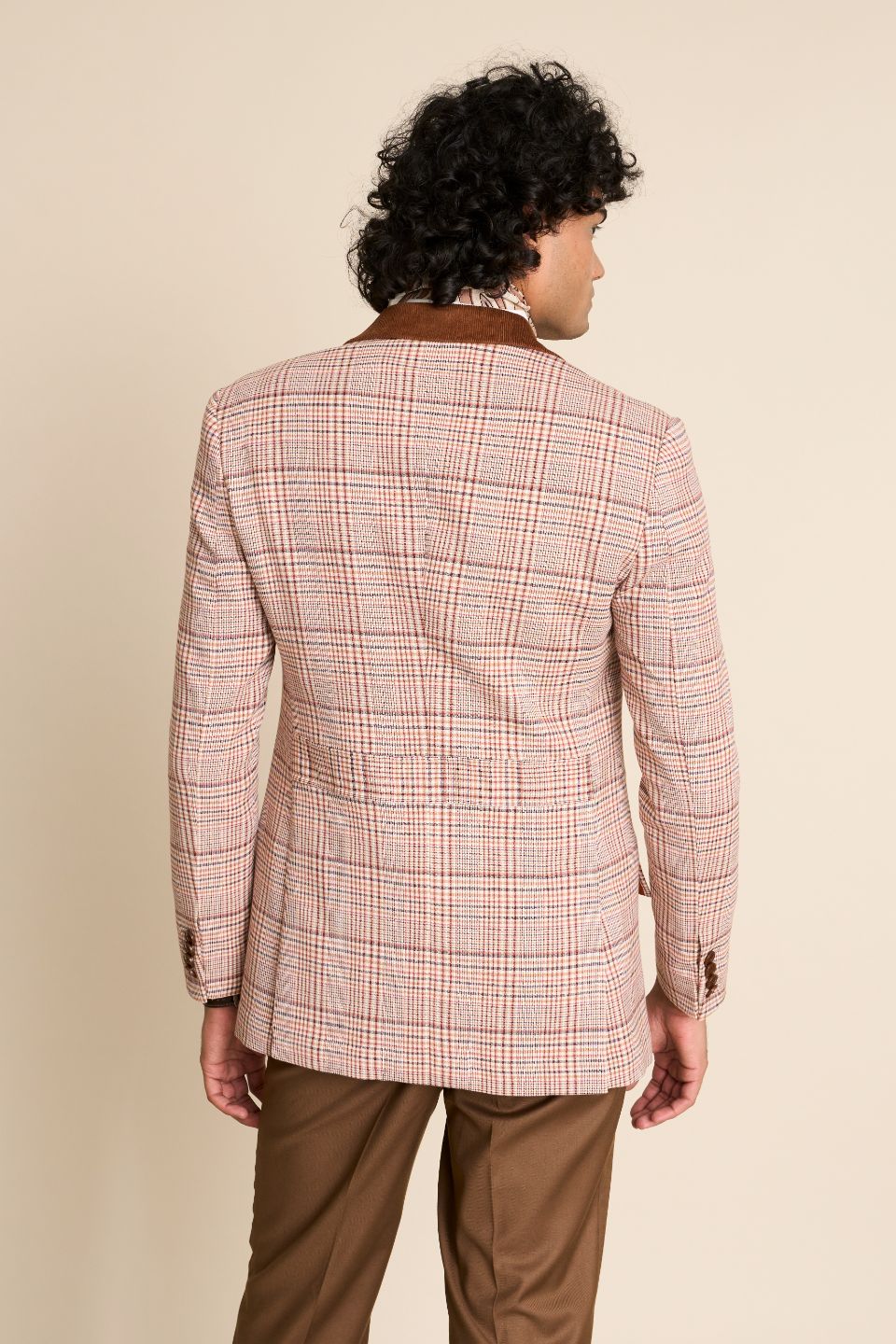 Gargee Designer's BROWN CHECK EVERYDAY BLAZER Gargee