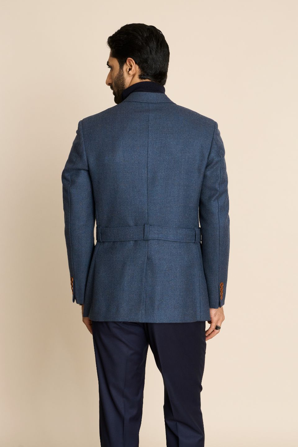 Gargee Designer's BLUE TWEED SARTORIAL BLAZER Gargee