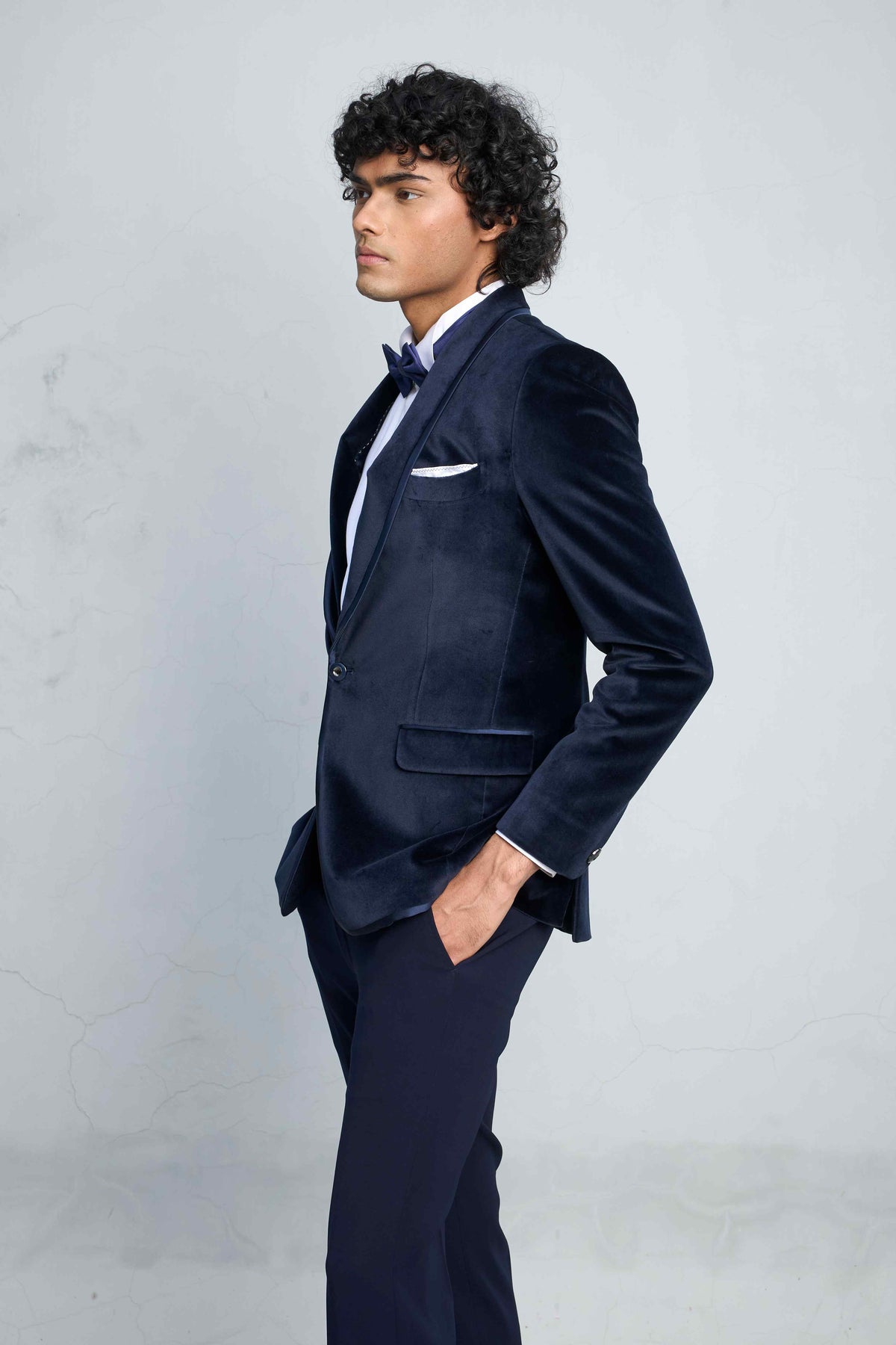 Gargee Designer's BLUE ARISTOCRAT VELVET TUXEDO SET Gargee