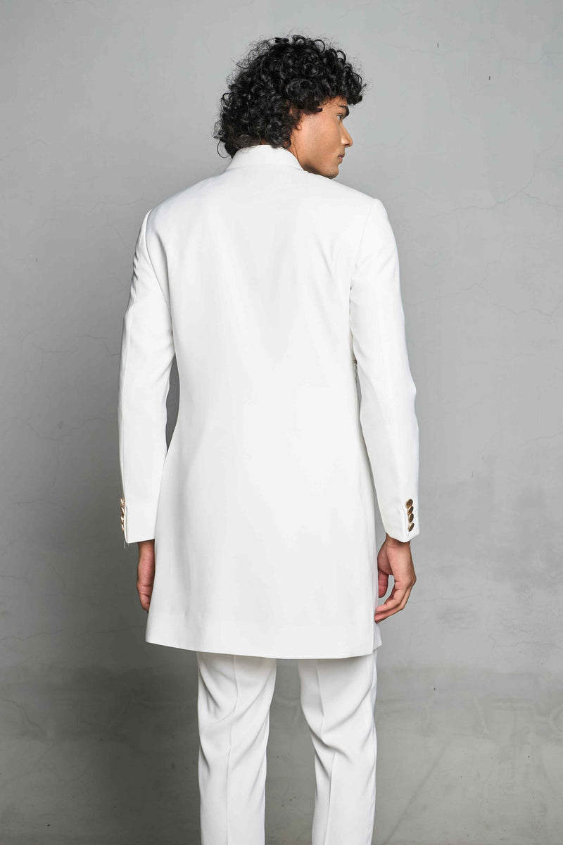 Gargee Designer's WHITE METALLIC INSERT INDO SET Gargee