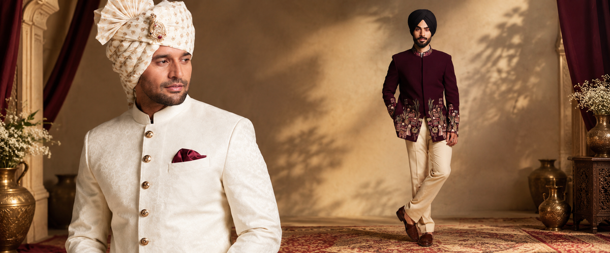 Sherwani vs Bandhgala vs Indo-Western: Which Groom Outfit Suits You?