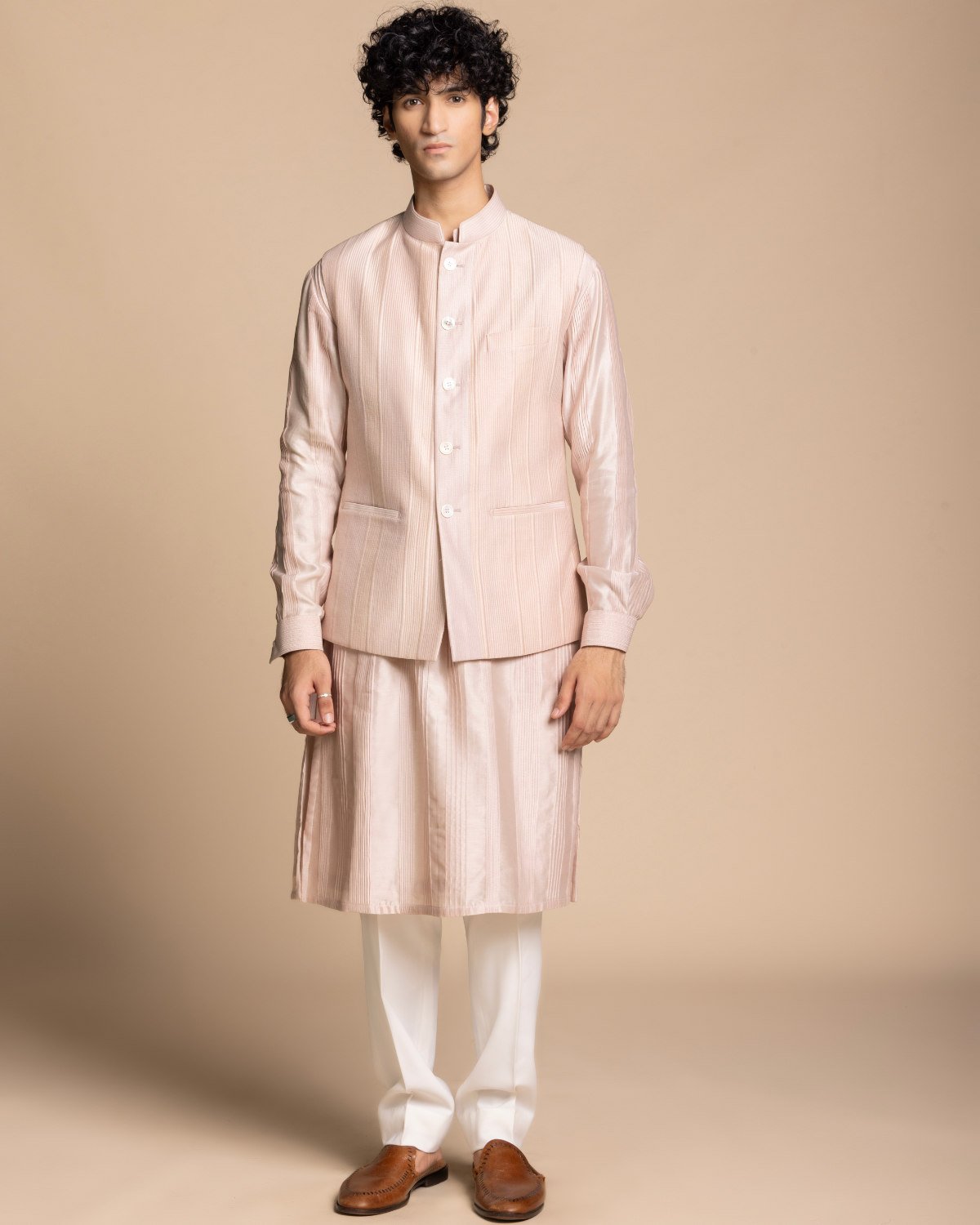 Blush Quilted Bundi Set Gargee