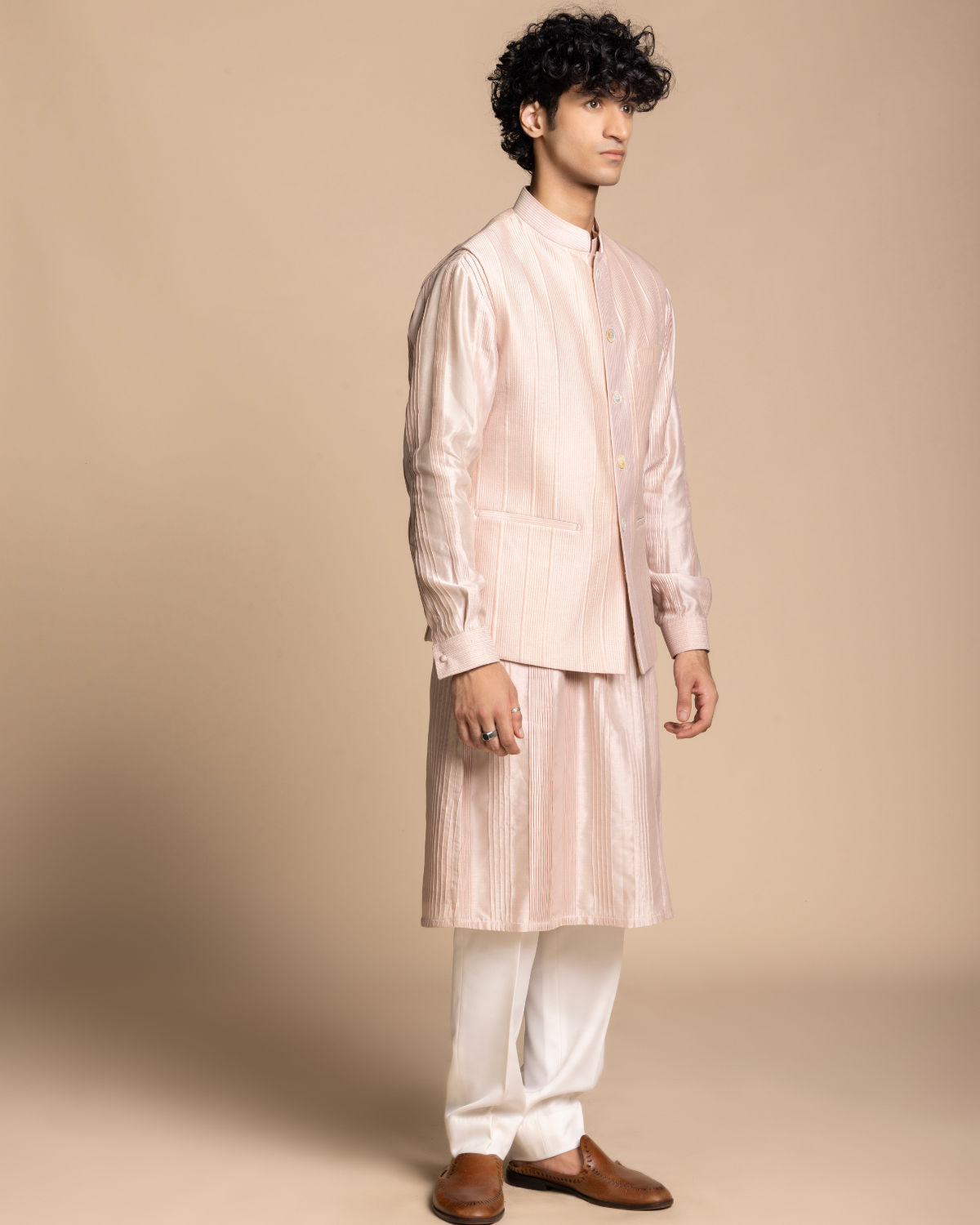 Blush Quilted Bundi Set Gargee