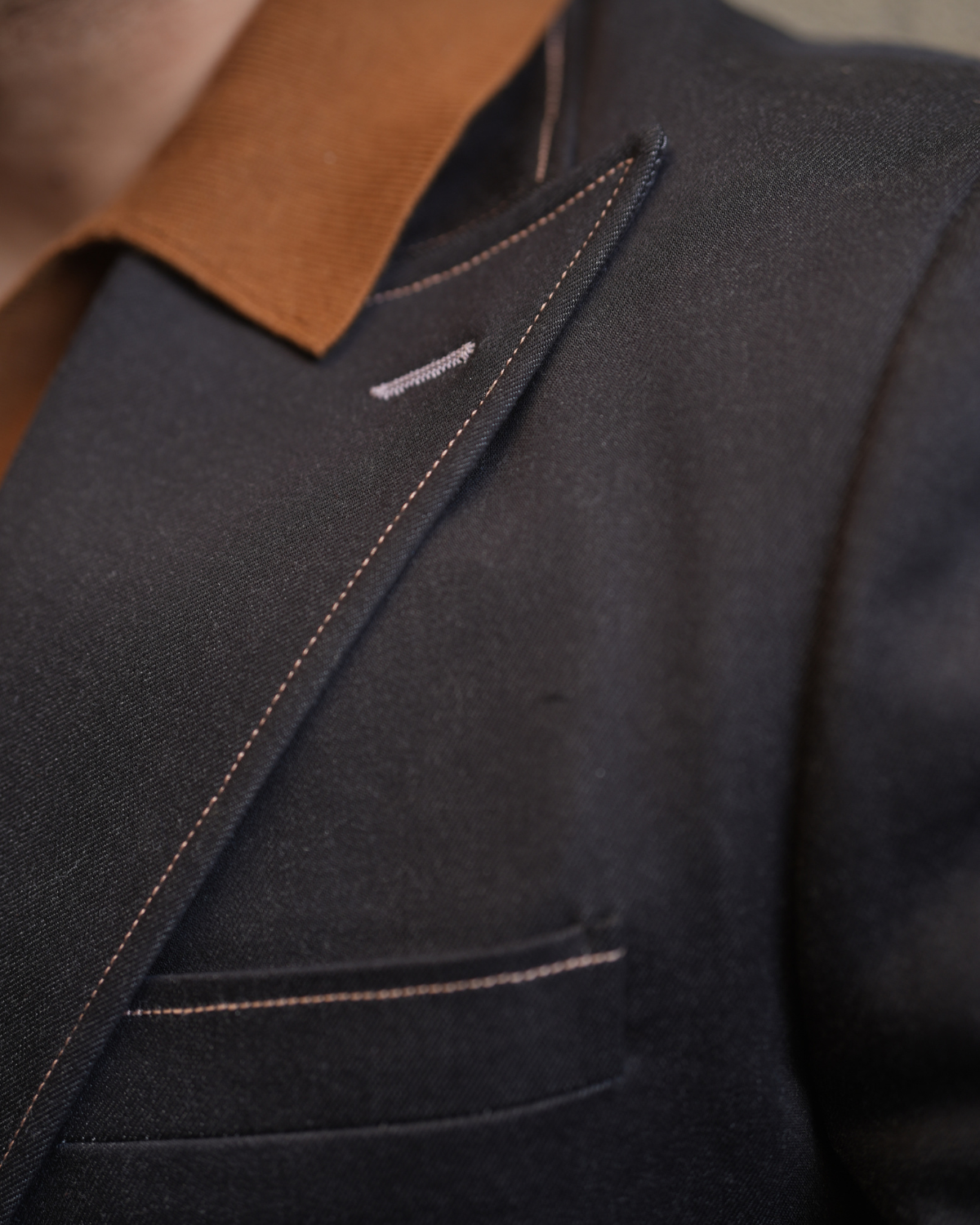Contrast Stitch Tailored Blazer Gargee
