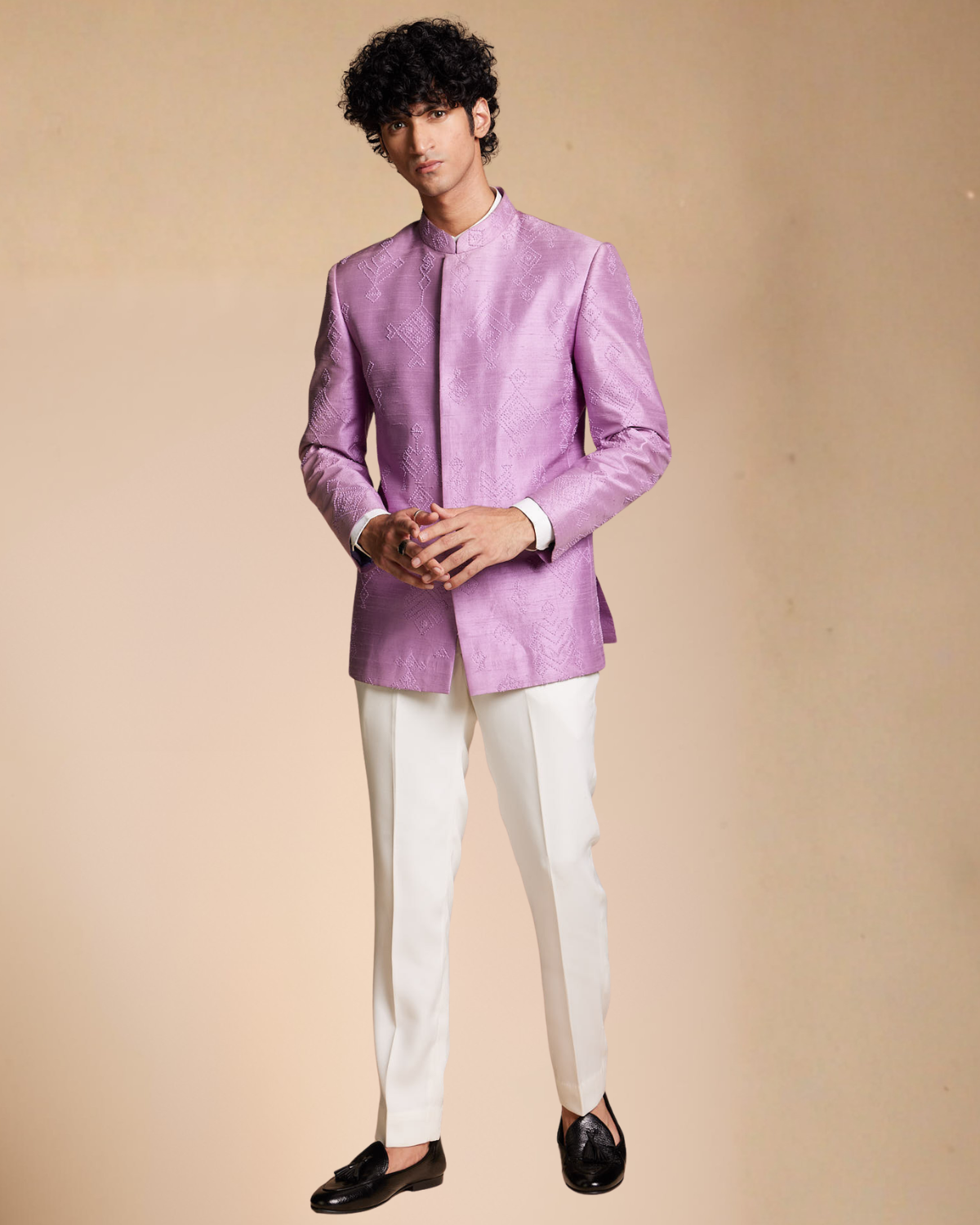 Lavender French Knot jodhpuri Gargee