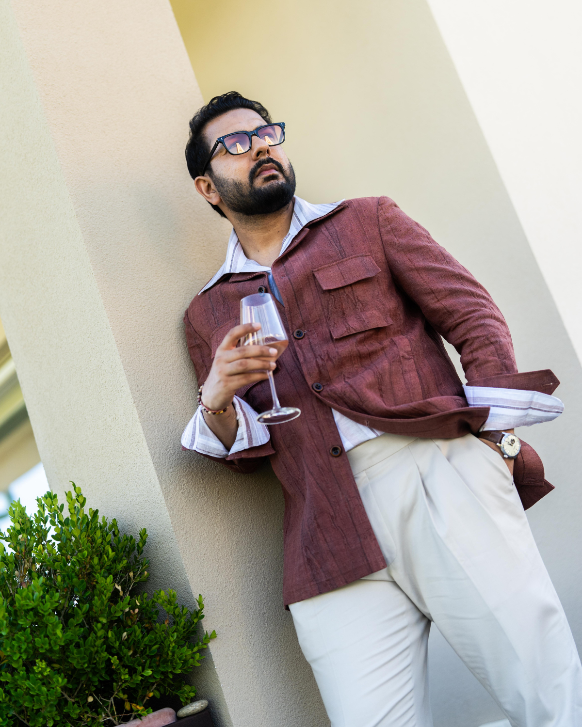 Rust Washed Cotton Versatile Jacket Gargee