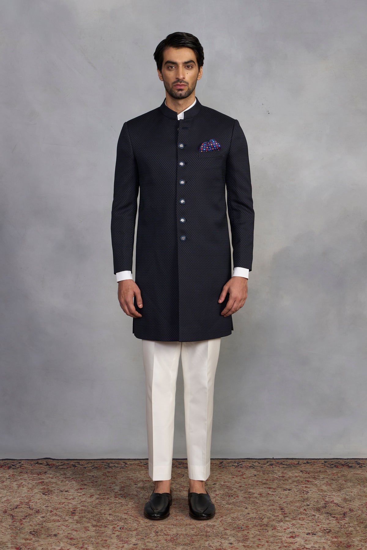 Mehmaan Blue Indowestern Set