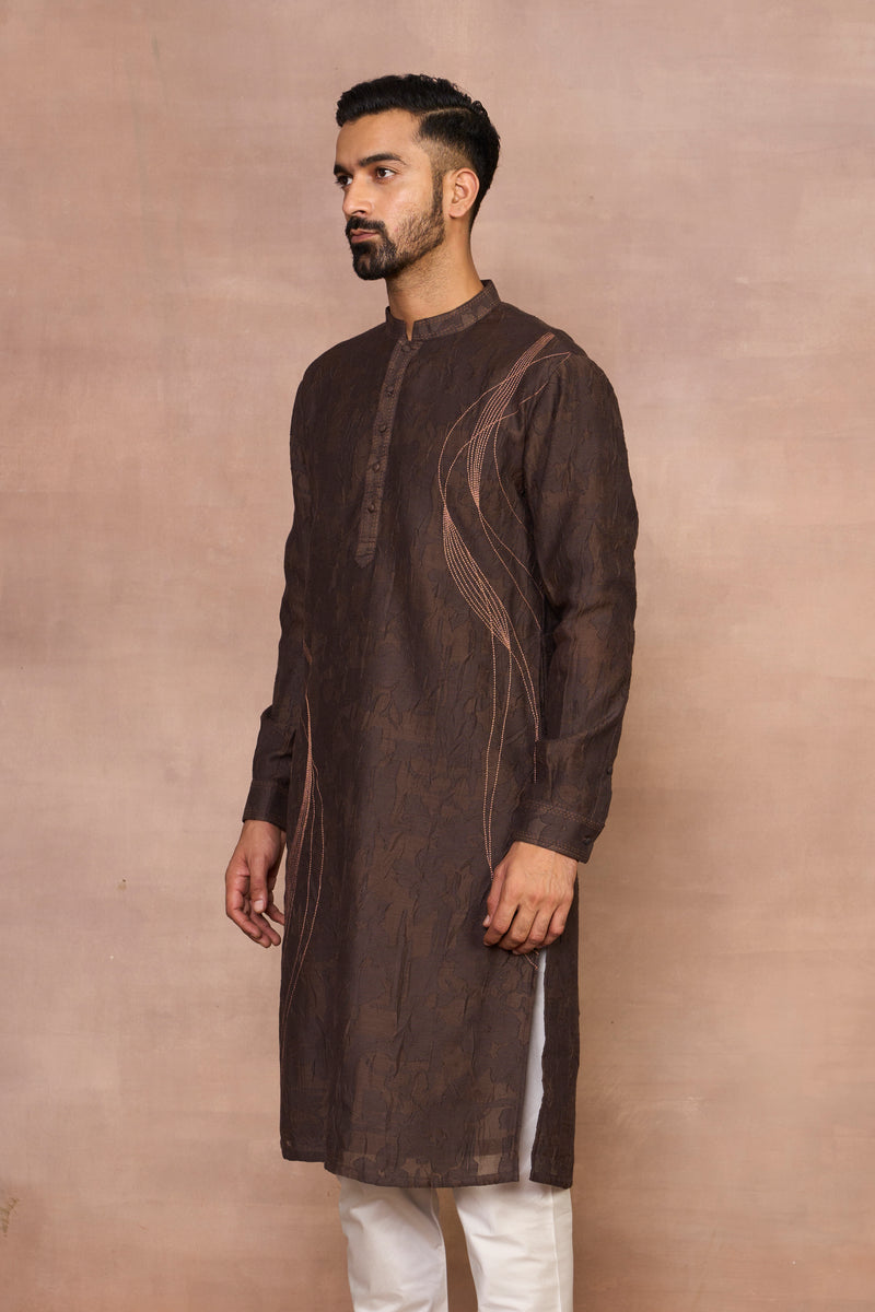 Aashiyana Brown Kurta Set