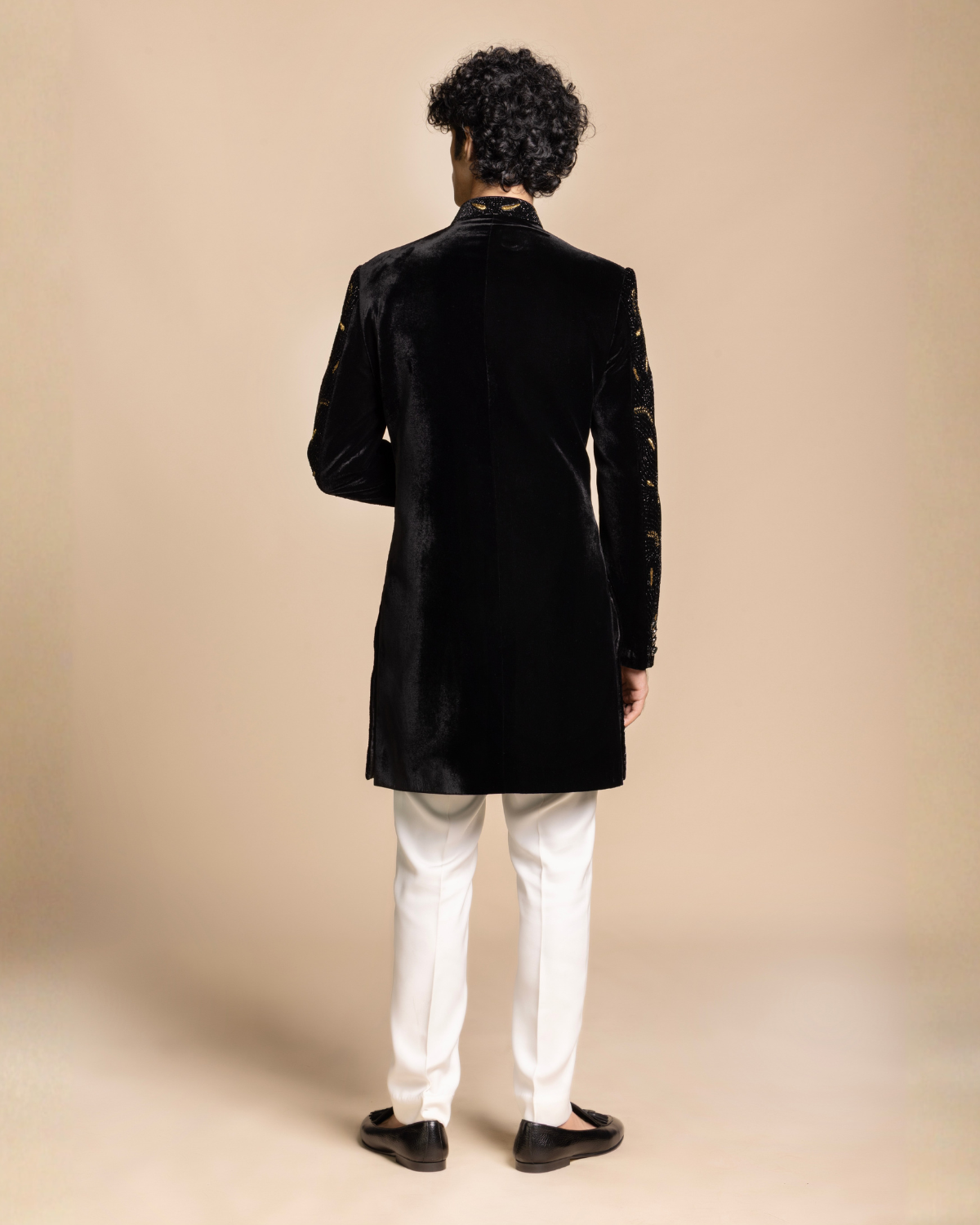 Black Velvet Signature Indowestern Gargee