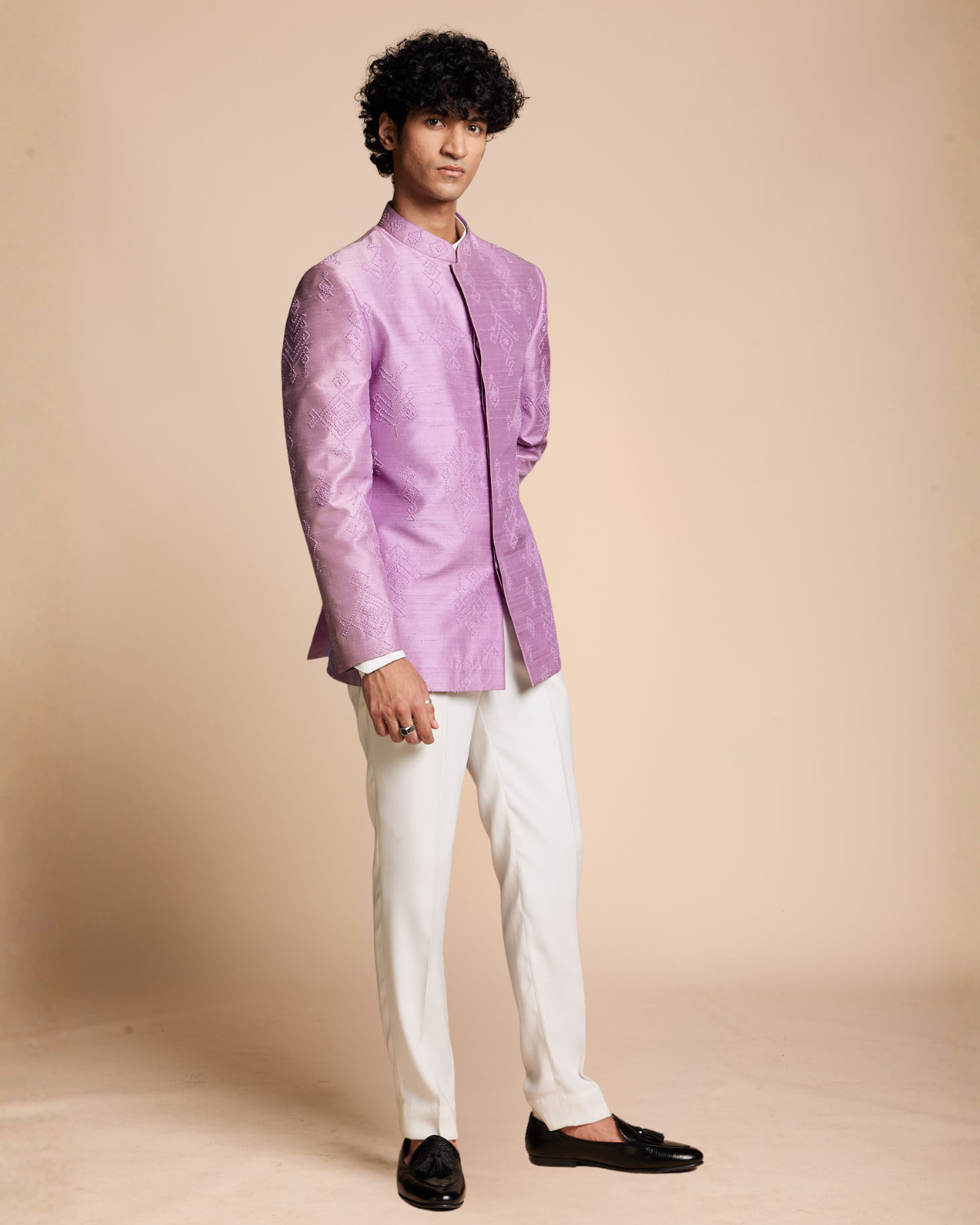 Lavender French Knot jodhpuri Gargee