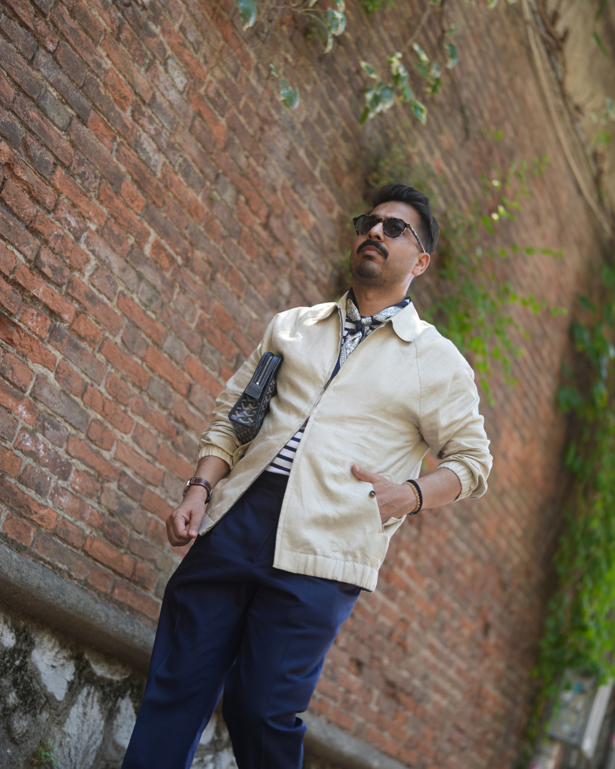 Ivory Harrington Zipper Jacket Gargee