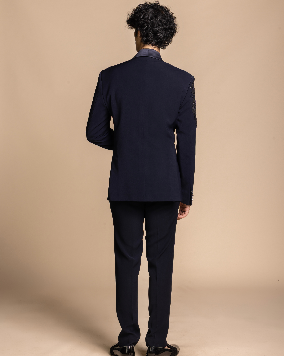 Midnight Noir Embellished Tuxedo Gargee