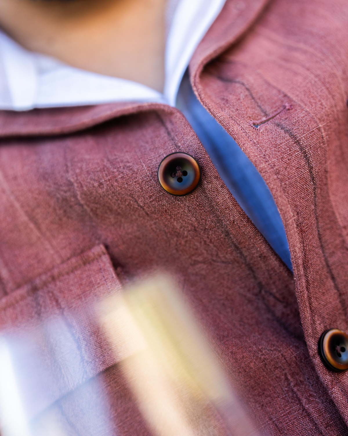 Rust Washed Cotton Versatile Jacket Gargee