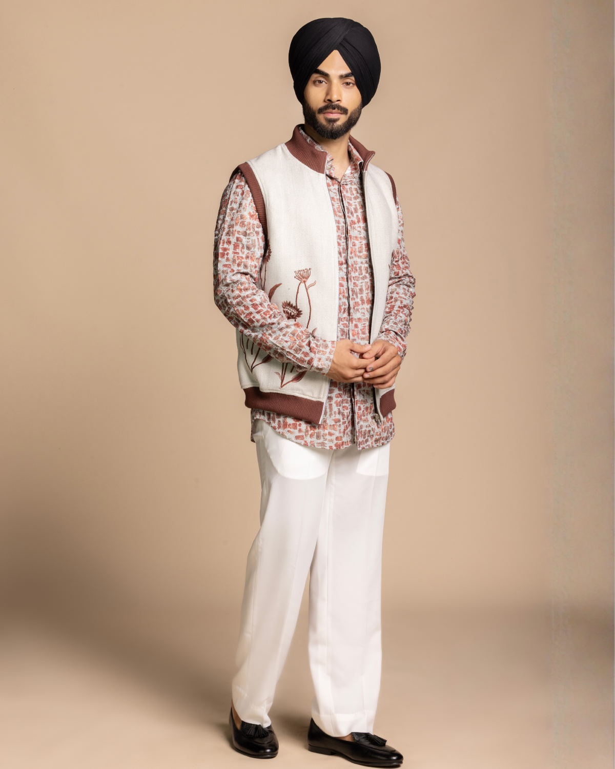 Floral Embroidered Bomber Set Gargee