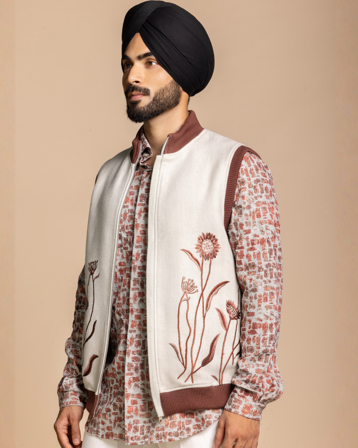 Floral Embroidered Bomber Set Gargee