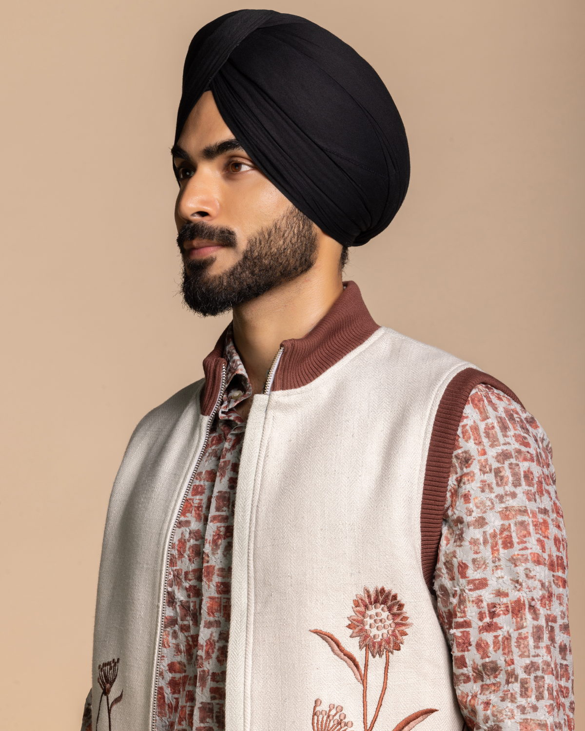 Floral Embroidered Bomber Set Gargee