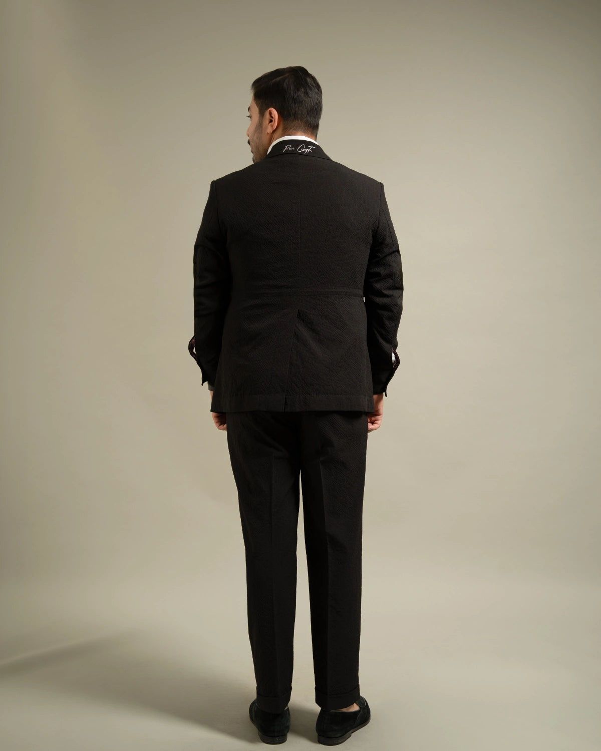 Black Textured Utility Co-ord Set Gargee