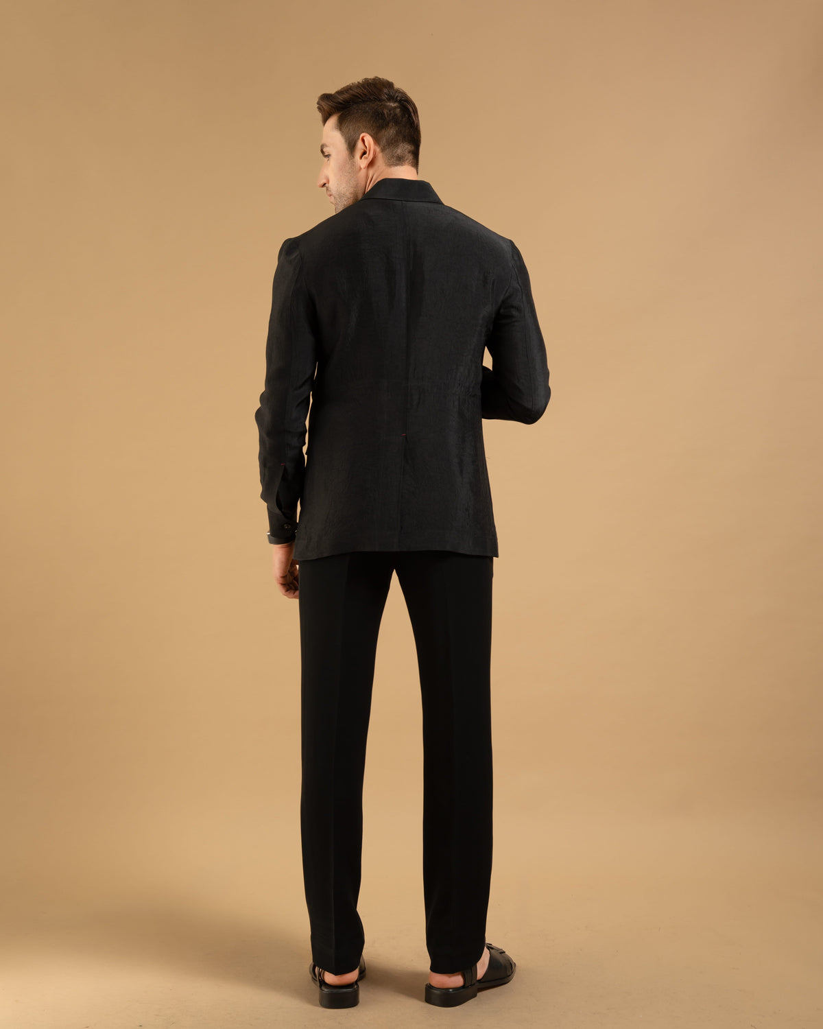 Black Wayfarer Utility Pocket Shacket Gargee