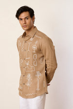 Beige Quirky Contemporary Shirt