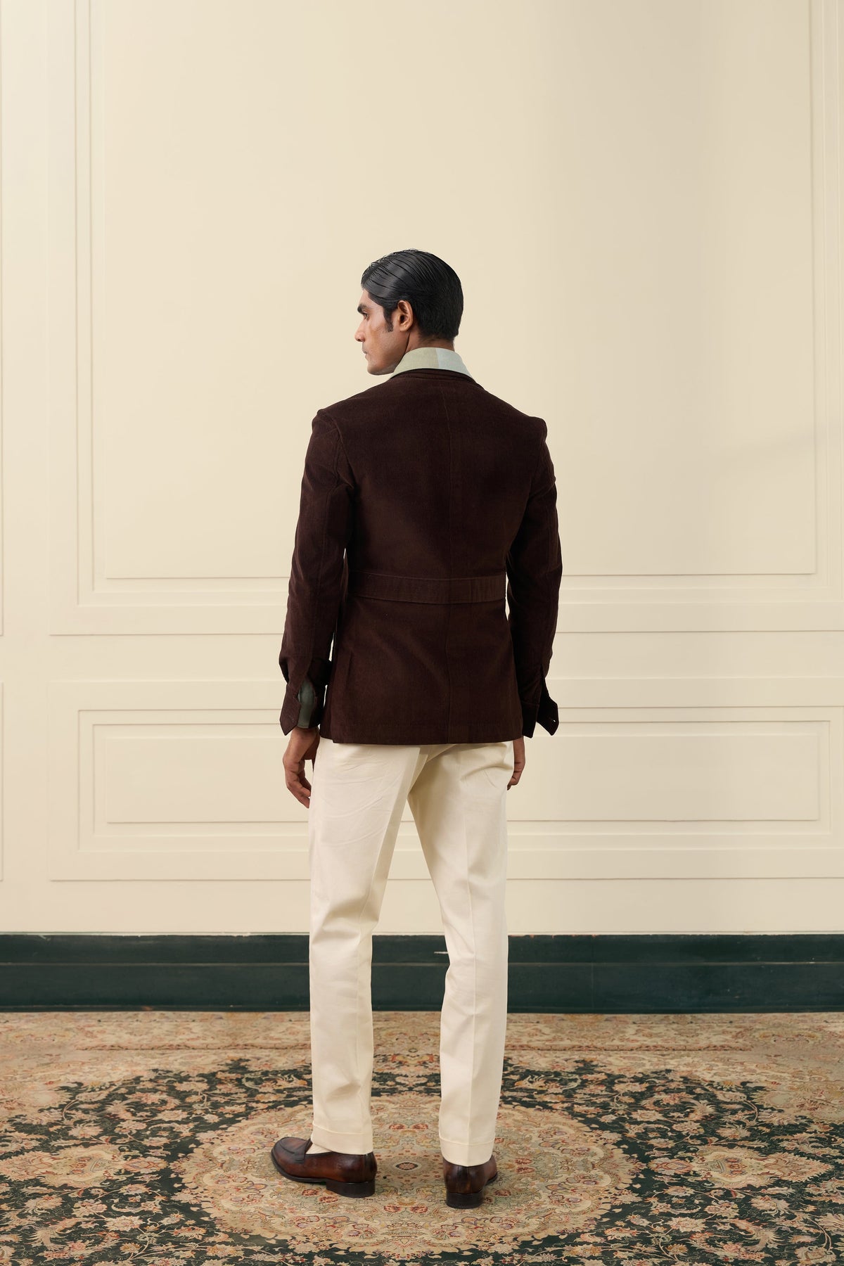 Chocolate Brown Corduroy Shacket Gargee