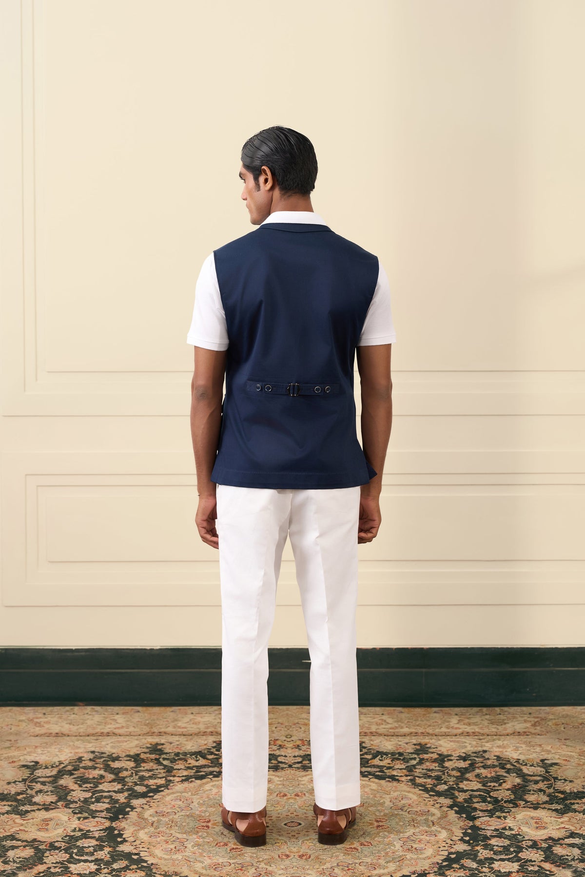 Midnight Utility Cotton Vest Gargee