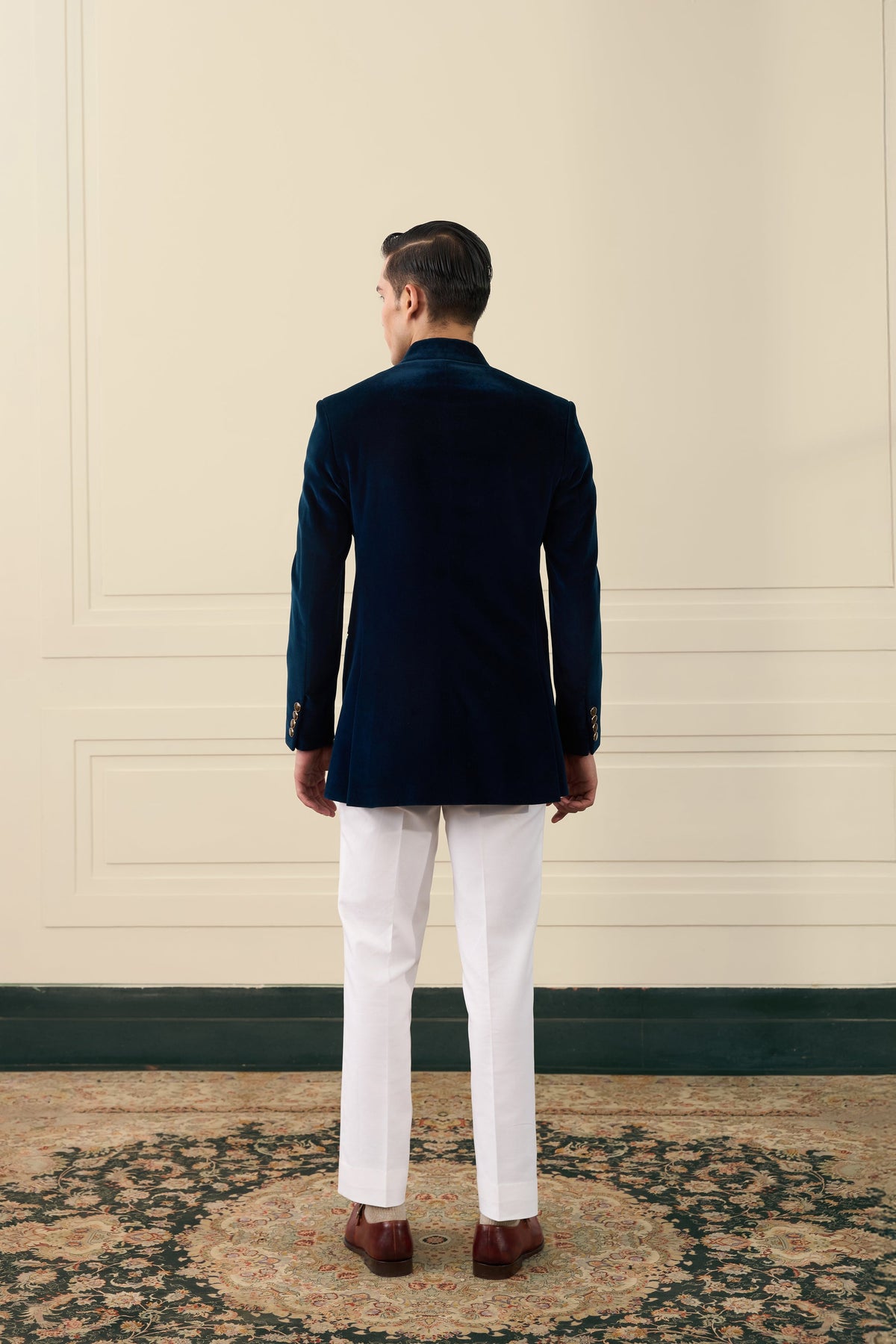 Midnight Velvet Bandhgala Gargee