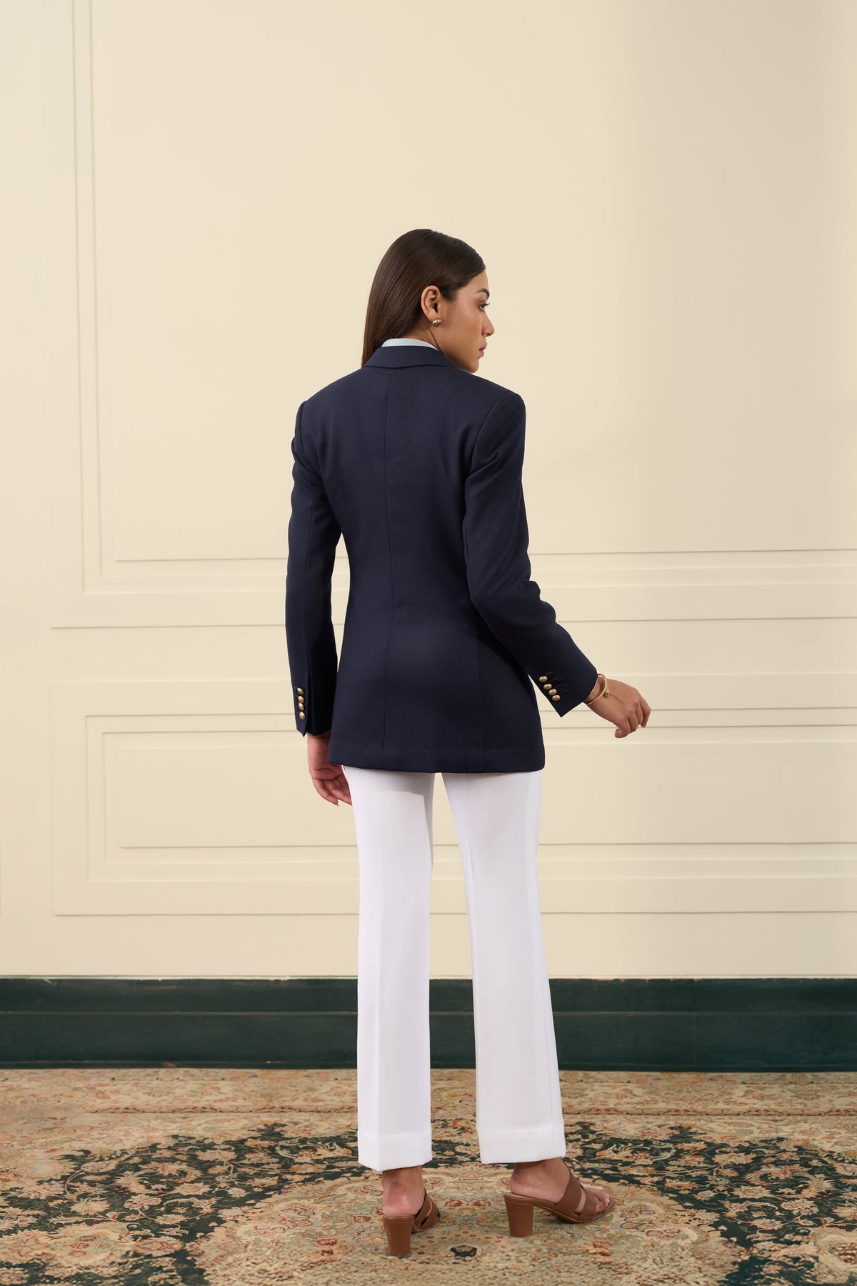 Navy Regent Double-Breasted Blazer Gargee