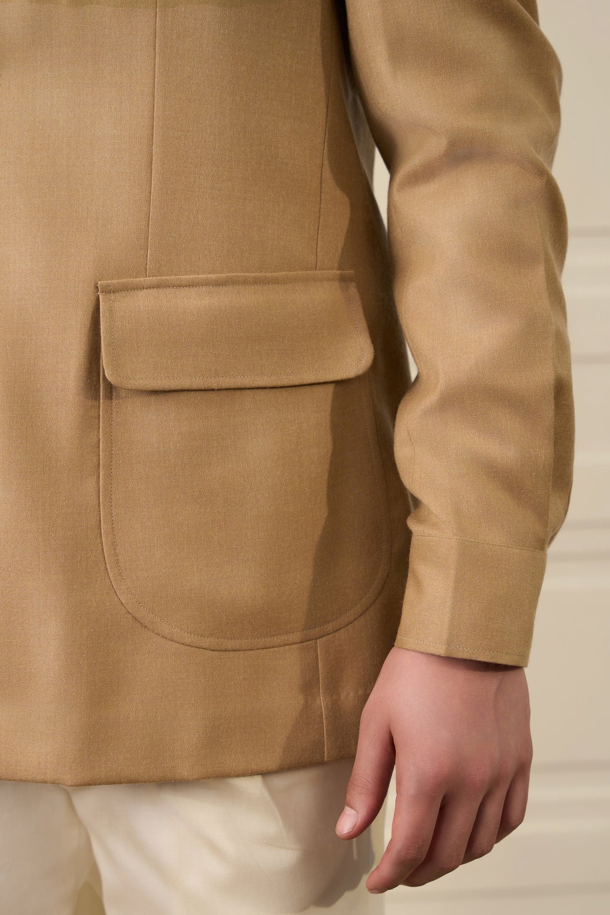 Sand Worker-Inspired Utility Bandhgala Gargee