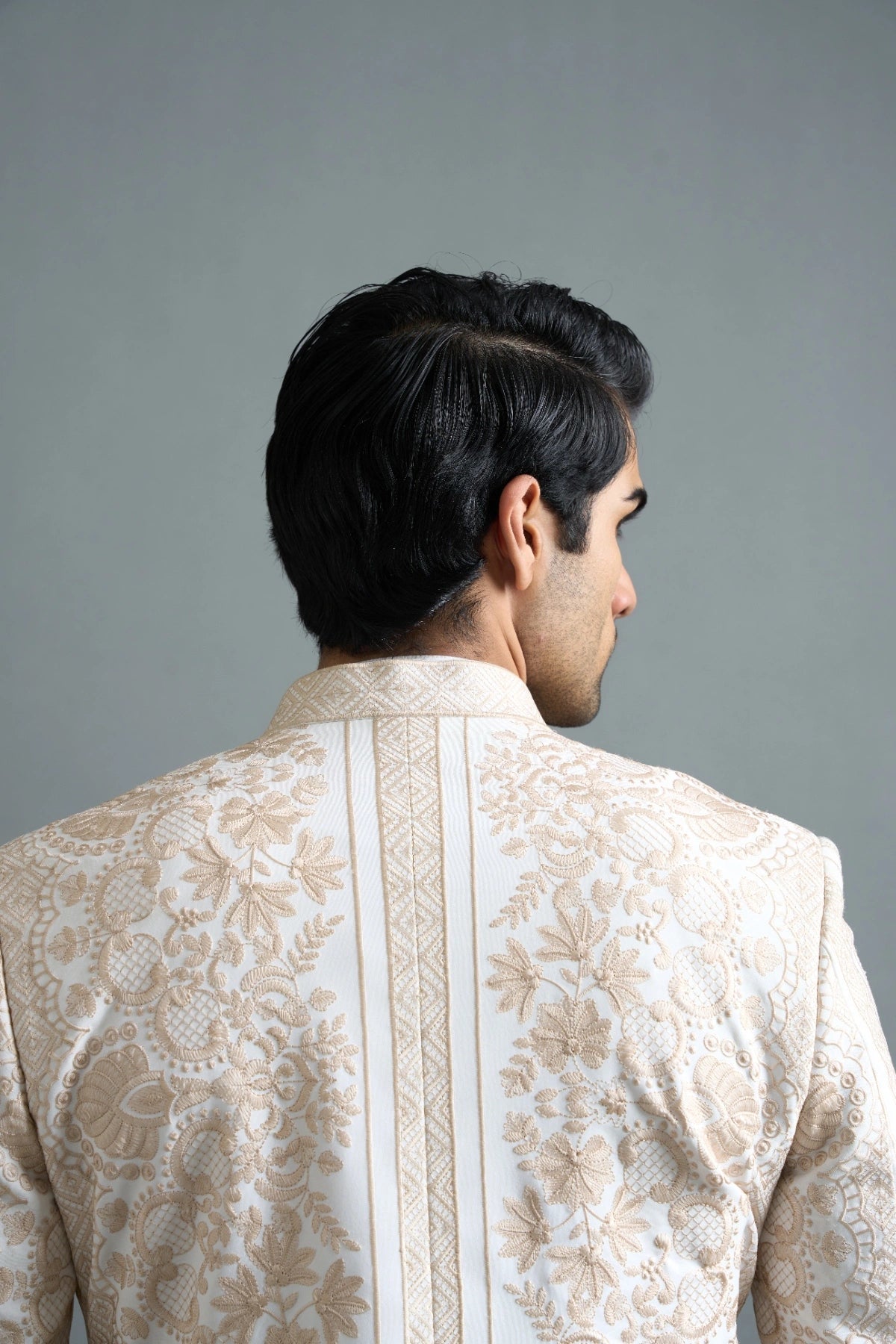 Gargee Designers Aaryan Ivory Indo-Western Gargee