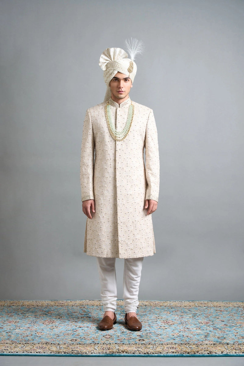 Gargee Designers Aaryan Ivory Sherwani Gargee