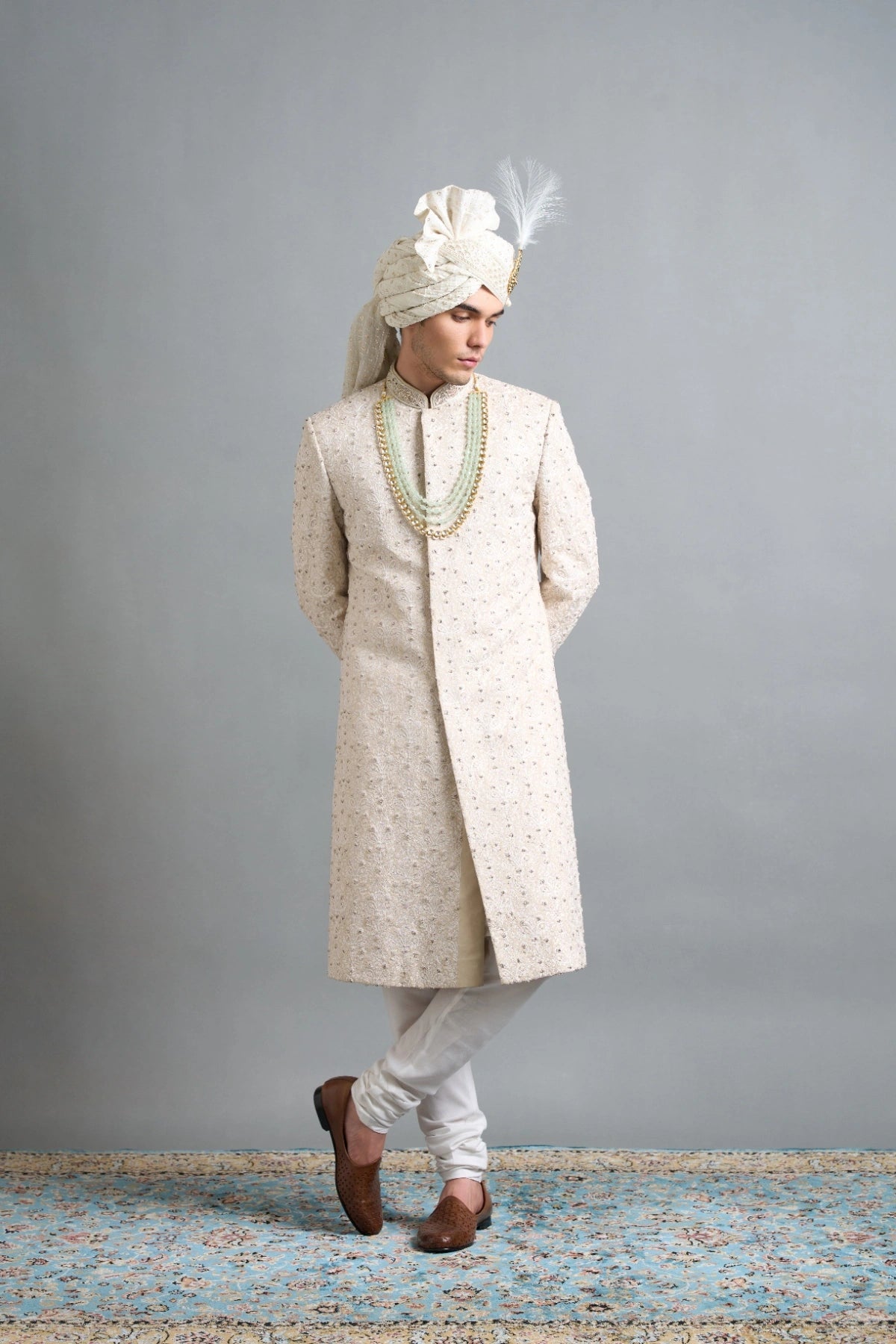 Gargee Designers Aaryan Ivory Sherwani Gargee