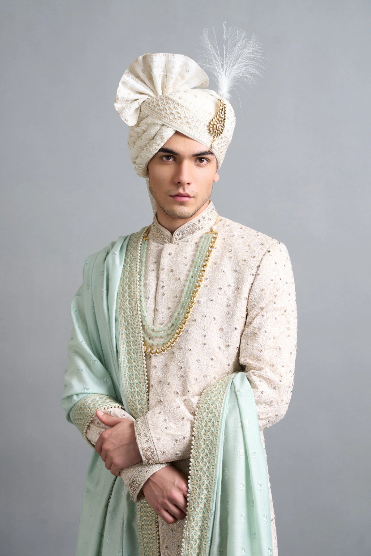 Gargee Designers Aaryan Ivory Sherwani Gargee