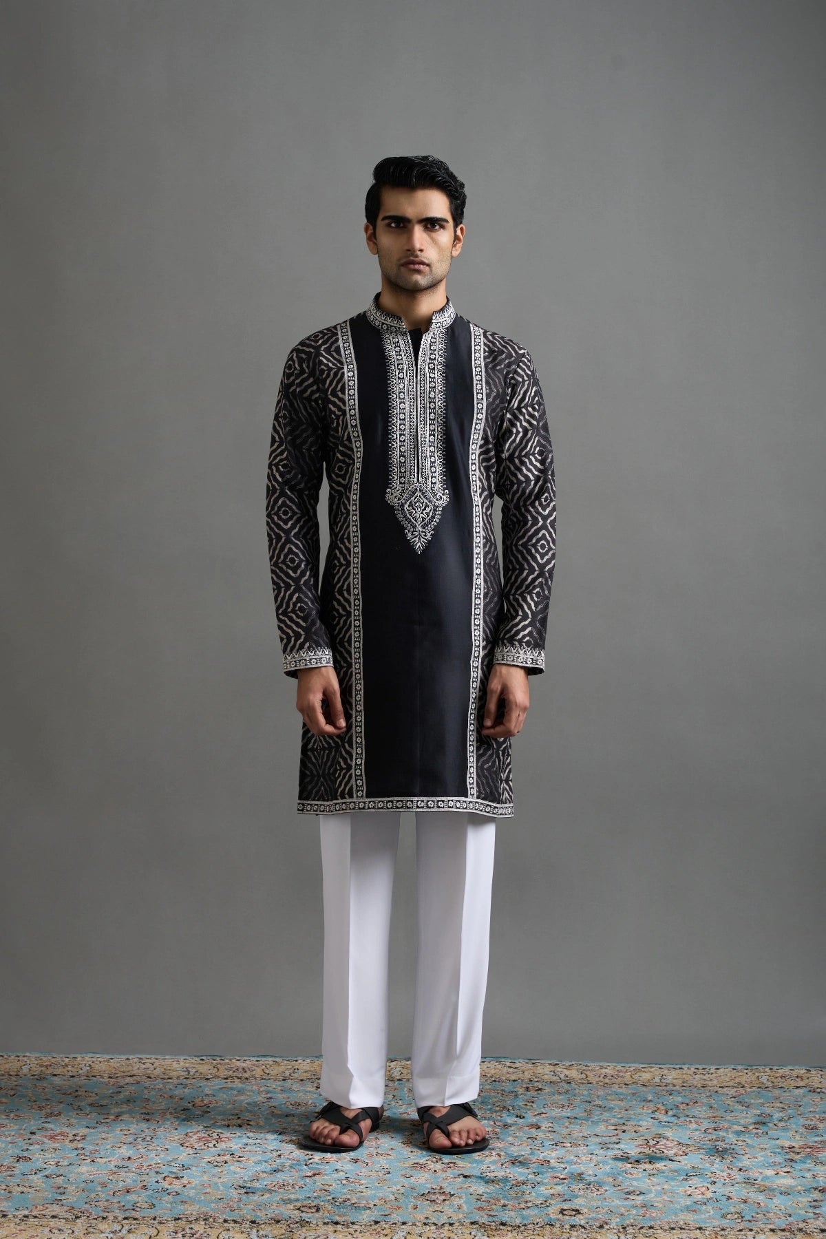 Gargee Designers Black Veer Kurta Gargee