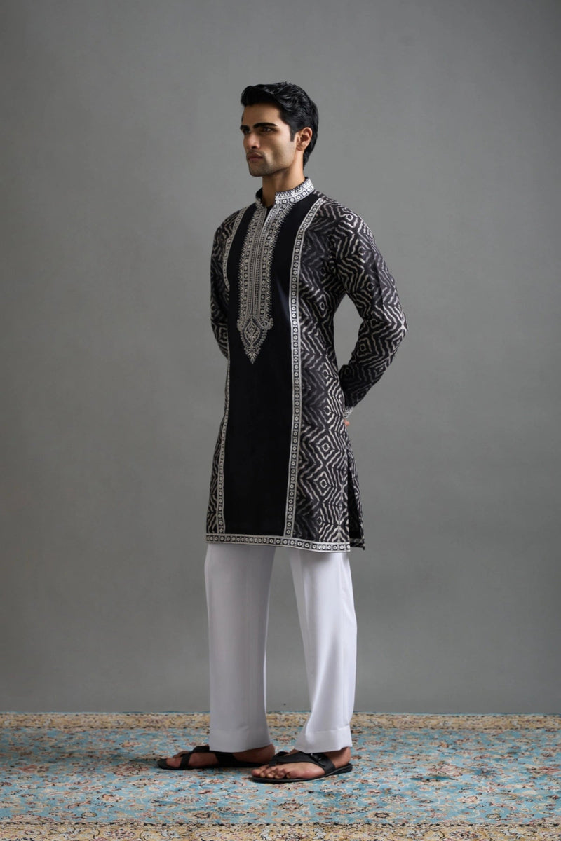 Gargee Designers Black Veer Kurta Gargee