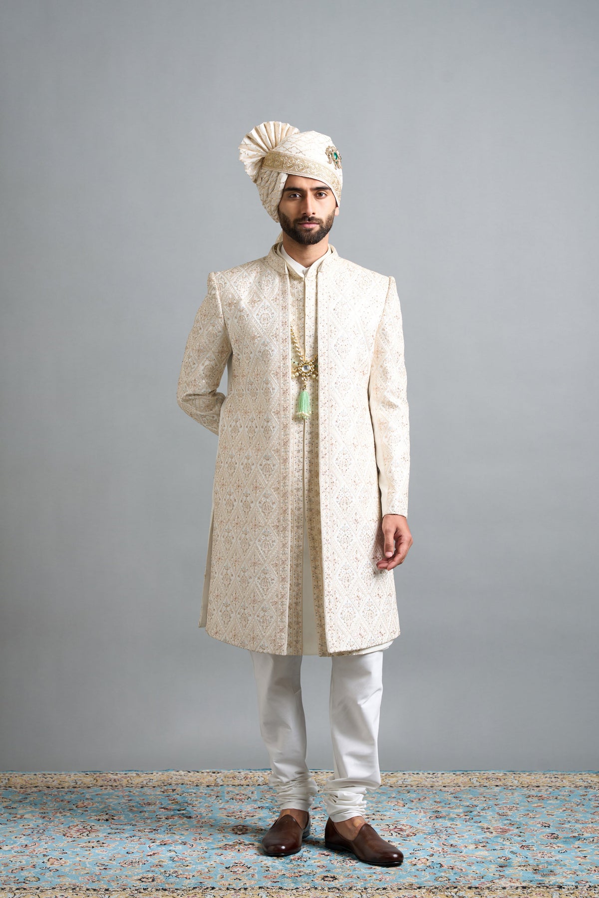 Gargee Designers Devansh Ivory Sherwani Gargee