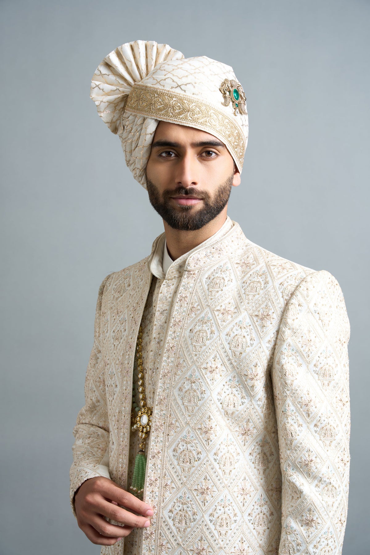 Gargee Designers Devansh Ivory Sherwani Gargee