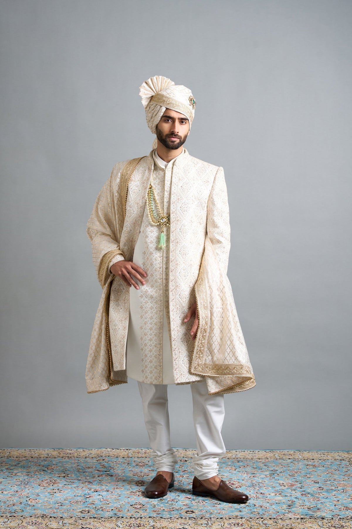 Gargee Designers Devansh Ivory Sherwani Gargee