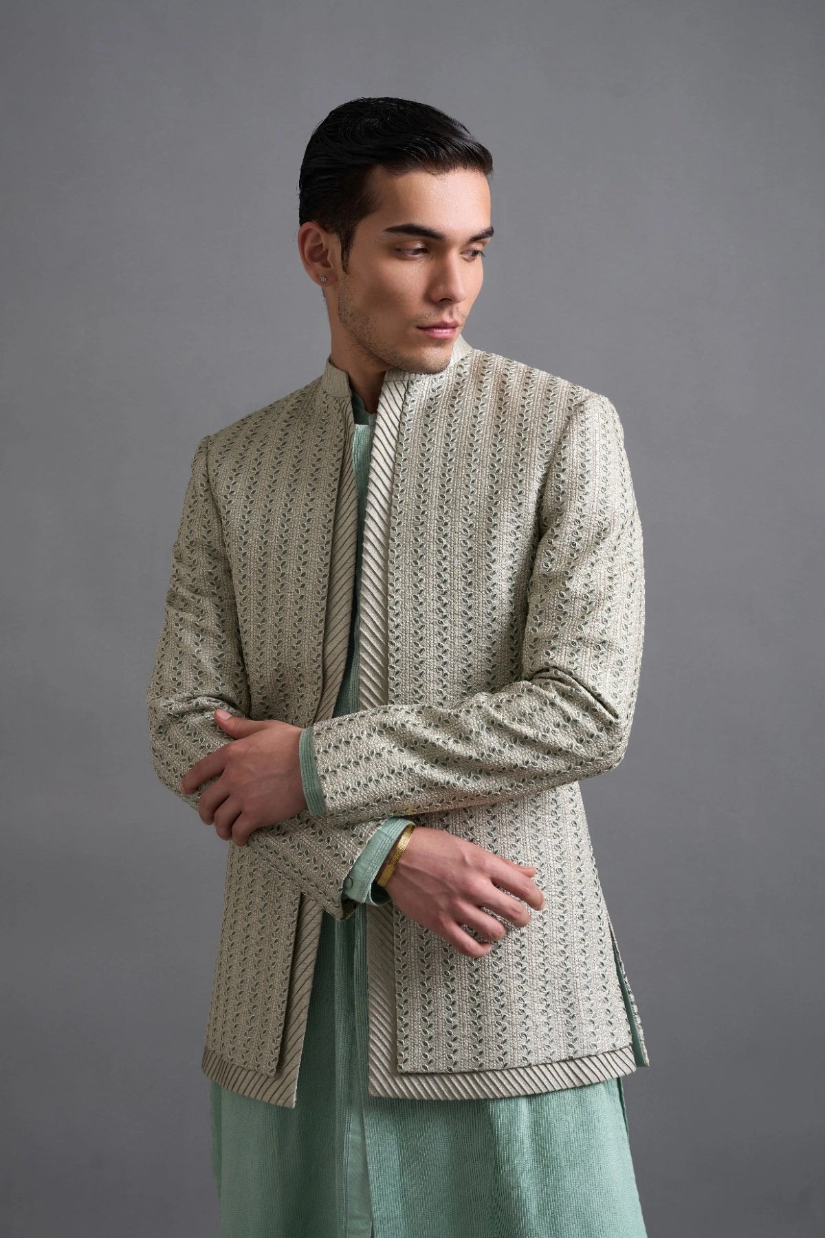 Gargee Designers Mint Majesty Shrug Set Gargee