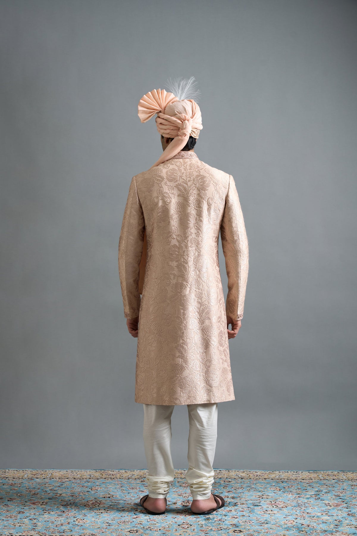Gargee Designers Raghav Peach Sherwani Gargee