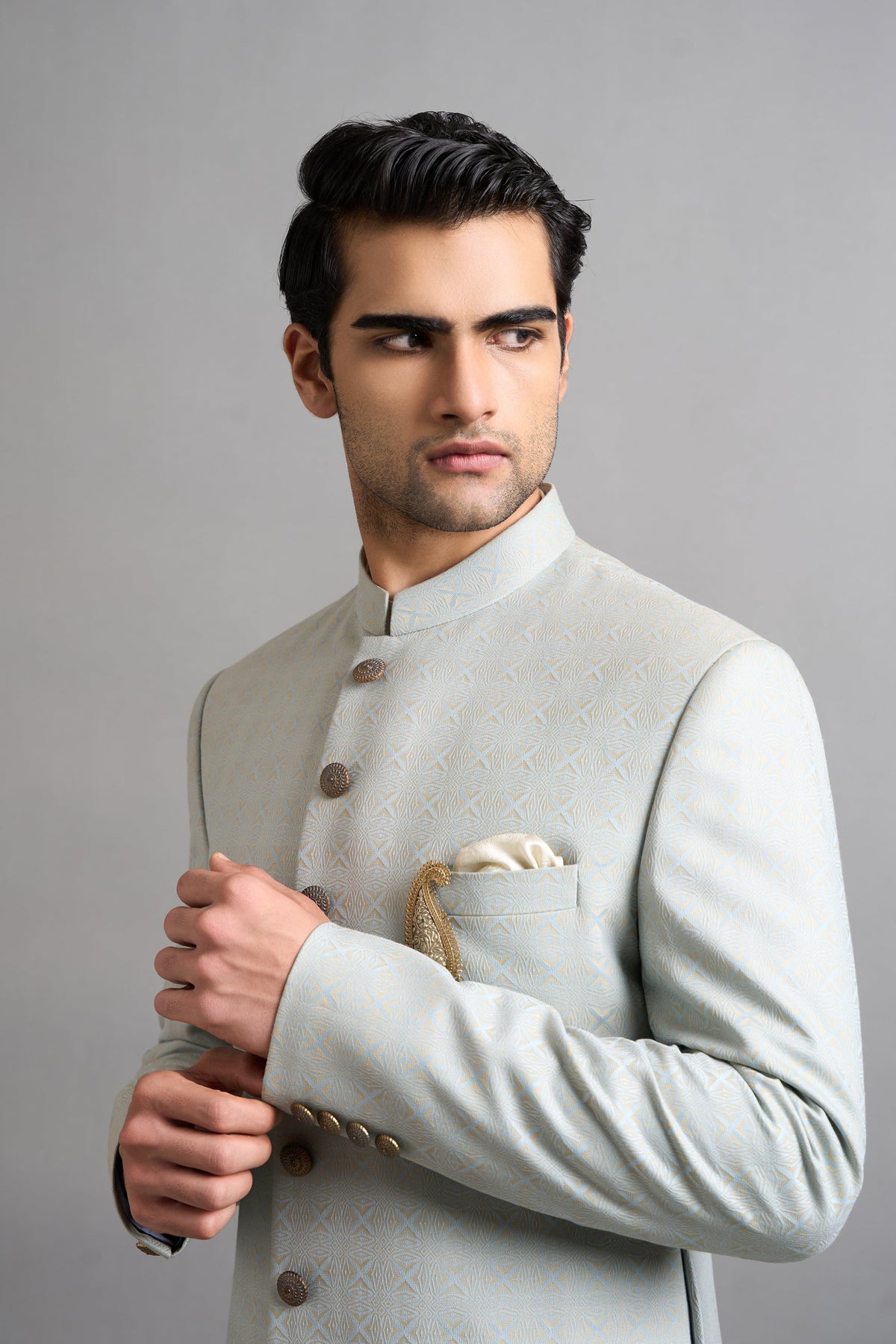 Gargee Designers Reyansh Green Sherwani Gargee