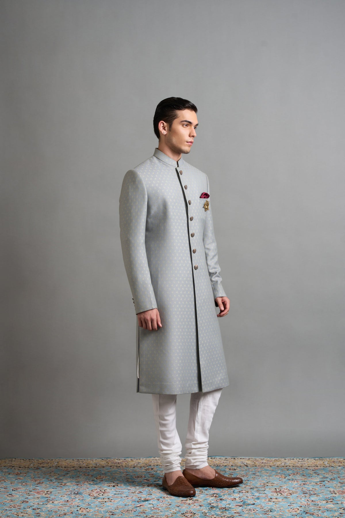 Gargee Designers Riaan Grey Sherwani Gargee