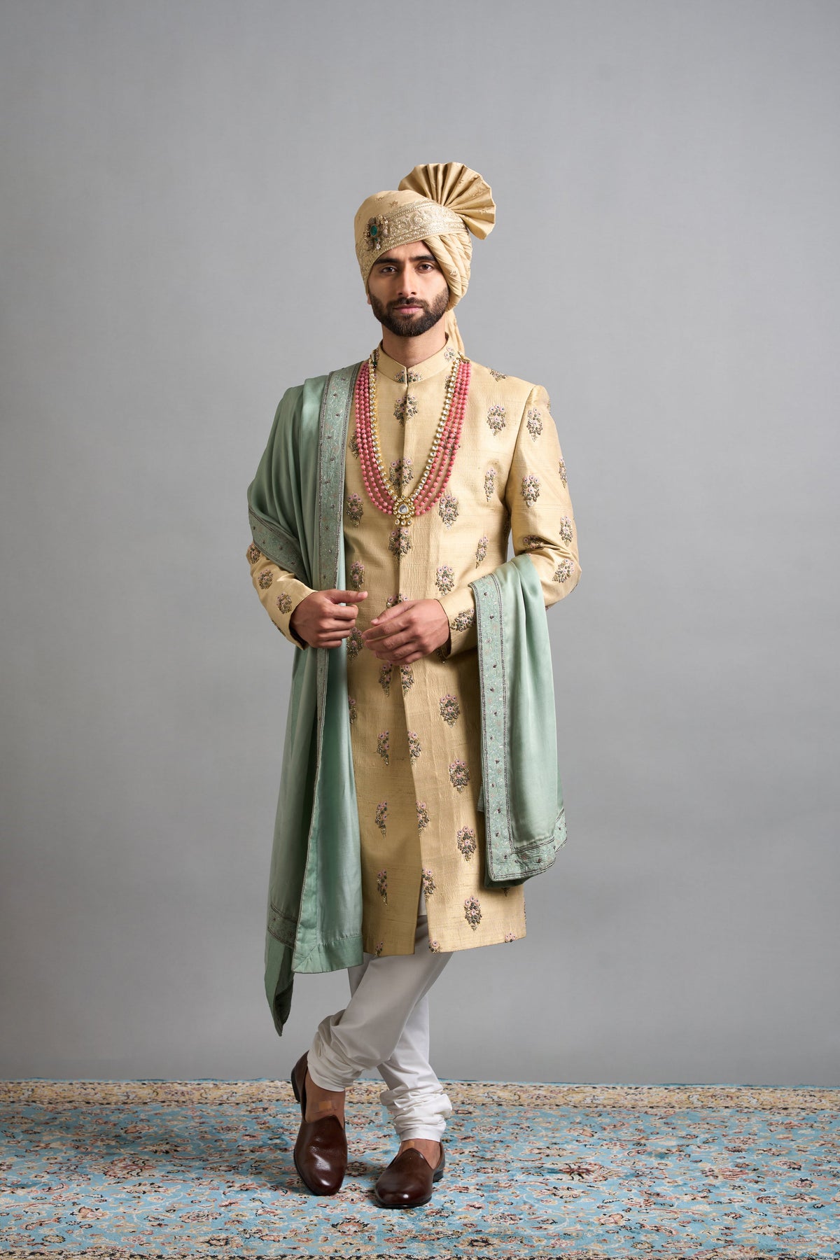 Gargee Designers Samar Golden Sherwani Gargee
