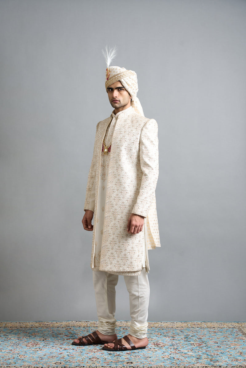 Gargee Designers Shaan Ivory Sherwani Gargee